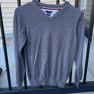 Tommy Hilfiger Gray V-Neck Sweater